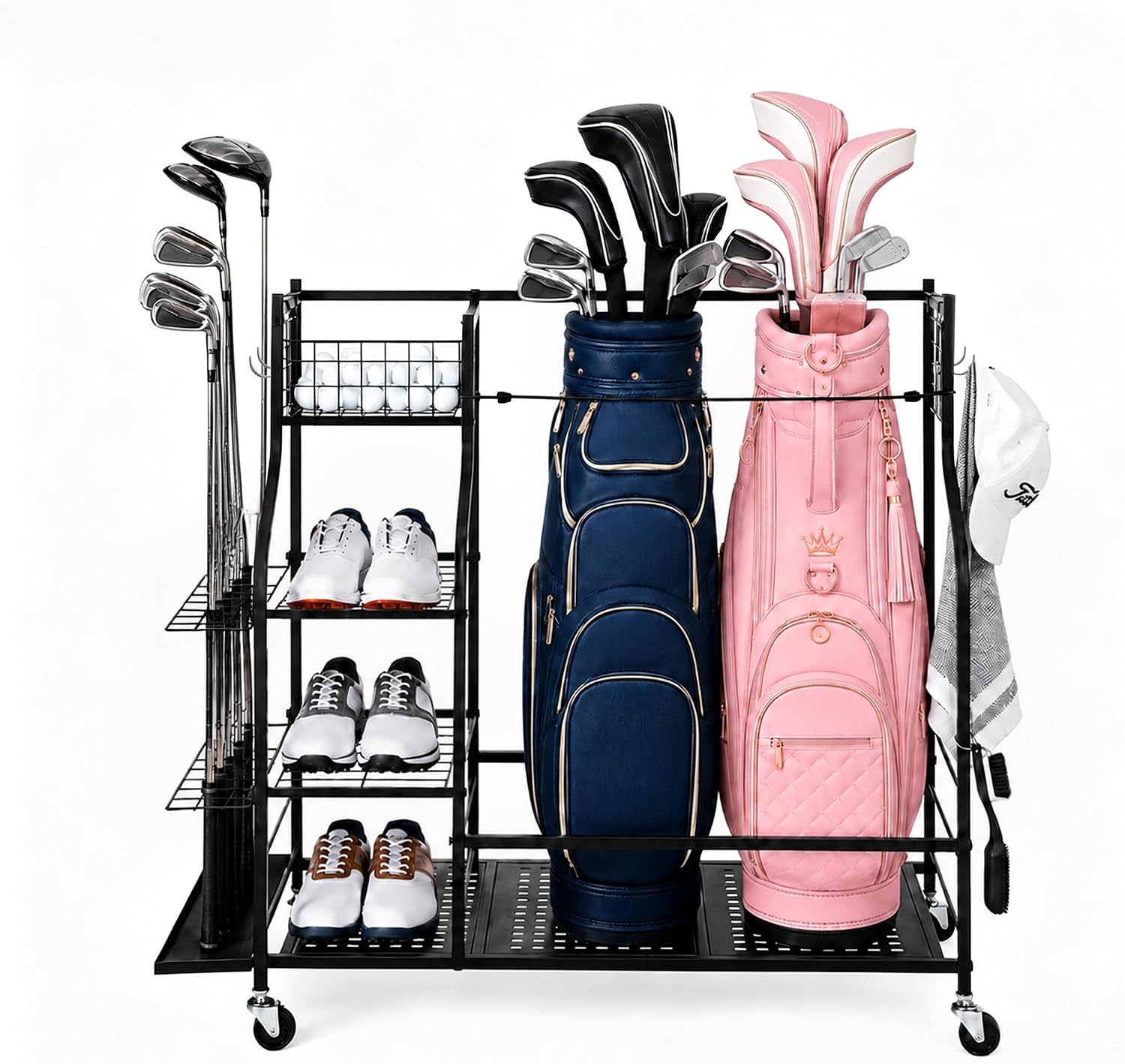 Golf Equipment Garage Storage - Rak Penyimpanan Tas Golf Tugas Berat
