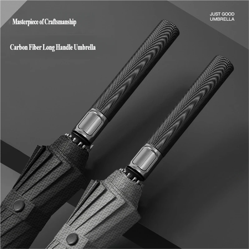 Golf Umbrella Large - Payung Otomatis 16-Rib Serat Karbon, Payung