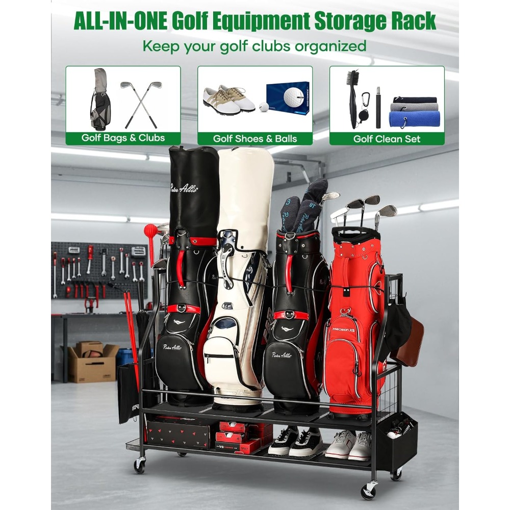 Rak Penyimpanan Tas Golf Berod - Golf Equipment Garage Storage ulasan dan harga