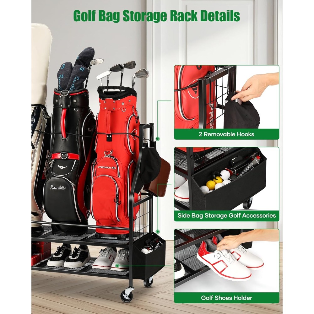 Rak Penyimpanan Tas Golf Berod - Golf Equipment Garage Storage ulasan dan harga