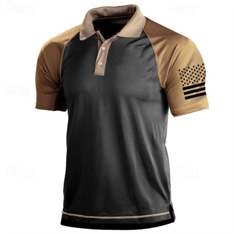 Kaus Polo Pola Bendera AS Gamb - Golf Equipment Cheap ulasan dan harga