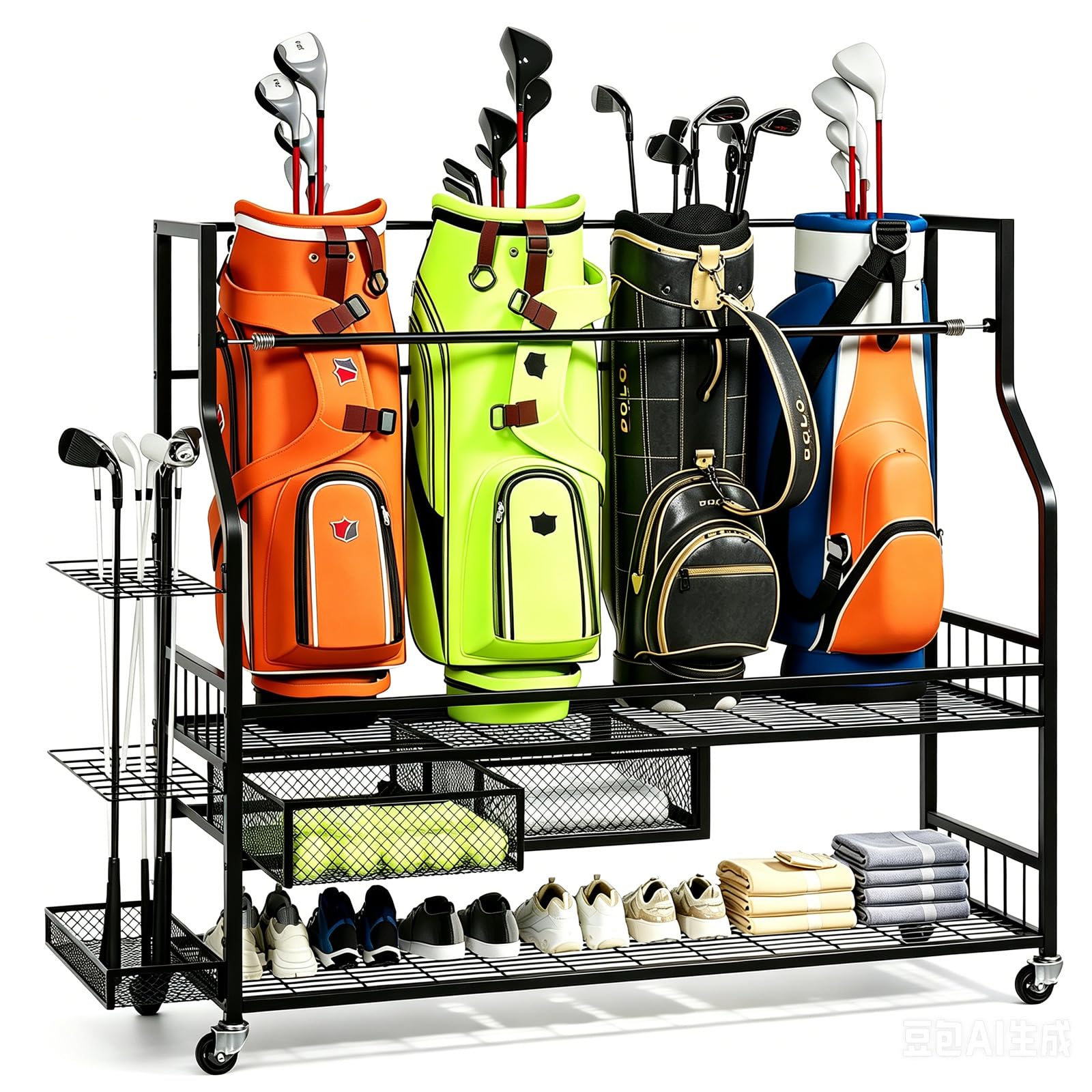 Organizer Penyimpanan Tas Golf - Golf Equipment Garage Storage ulasan dan harga