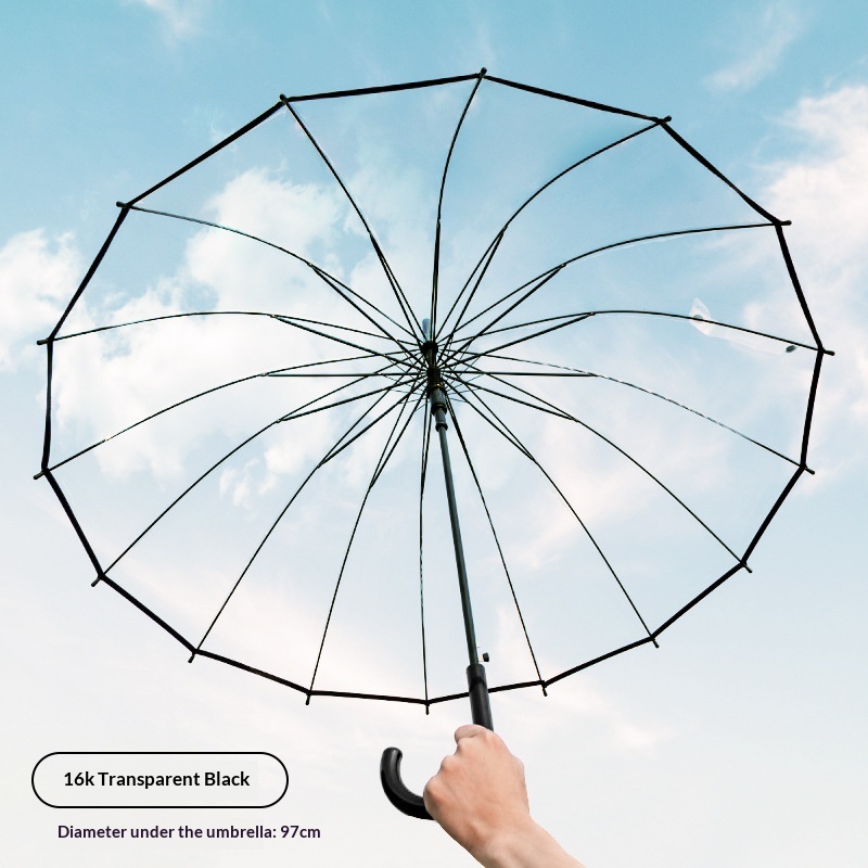 Satu Pasang Payung Transparan  - Golf Umbrella Large ulasan dan harga