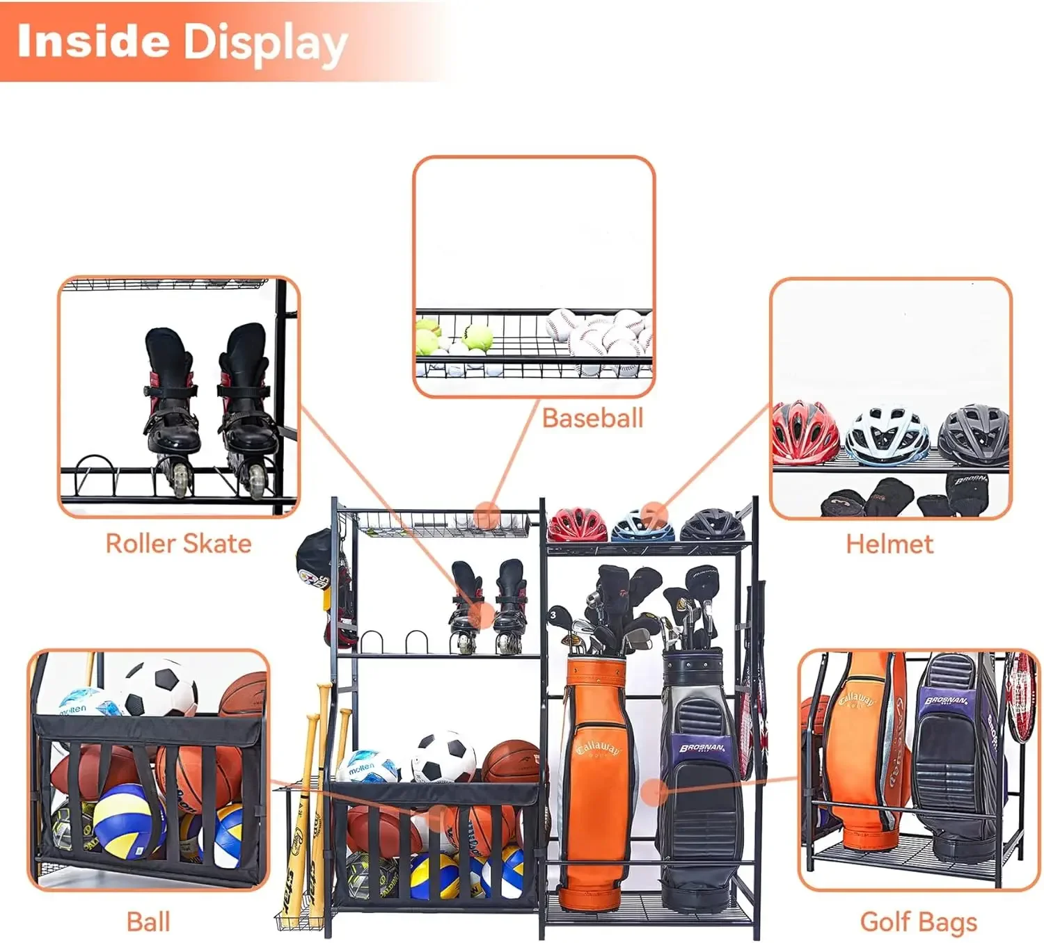Organizer Peralatan Olahraga G - Golf Equipment Garage Storage ulasan dan harga