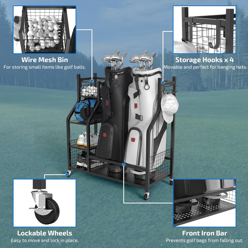 Rak Penyimpanan Tas Golf Ekstr - Golf Equipment Garage Storage ulasan dan harga